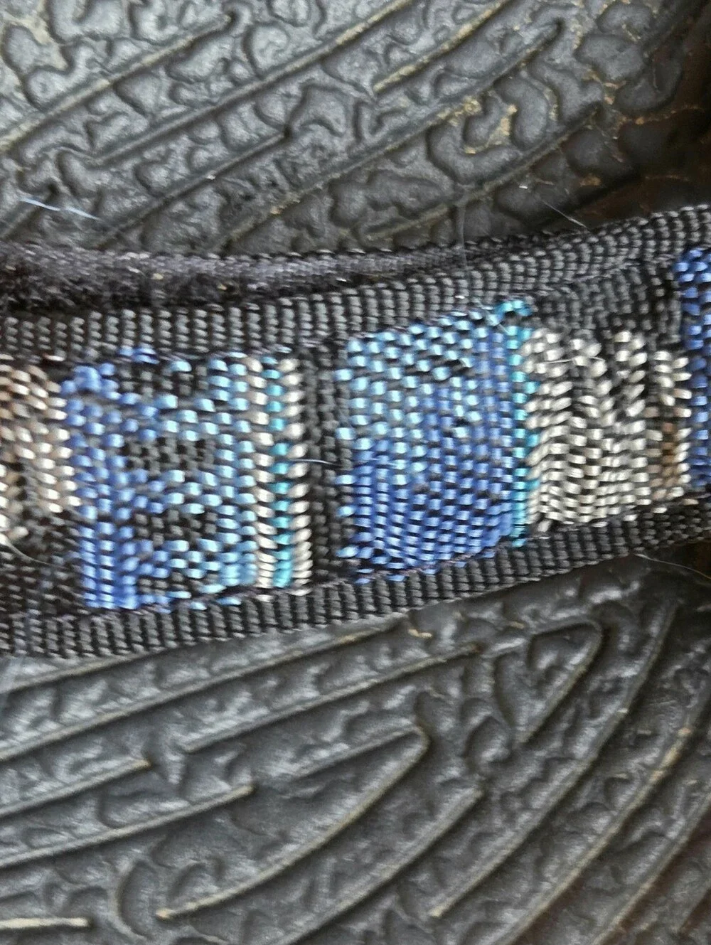 Teva Terradactyl Sport Sandals Blue Aztec Geo Strap Thick Tread Men's 9 Hiking